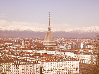 Image showing Turin view vintage