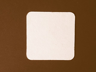 Image showing  Beermat drink coaster vintage