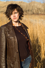 Image showing Girl in field