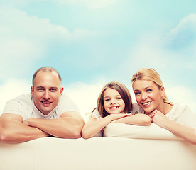 Image showing happy family at home