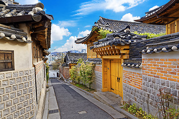 Image showing Bukchon Hanok Historic District at Seoul