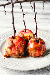 Image showing apples in caramel