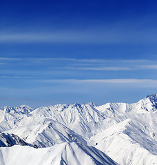 Image showing Winter mountains in nice day