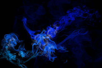 Image showing Blue smoke graphic