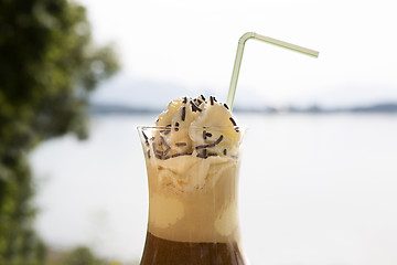 Image showing Iced coffee in summertime