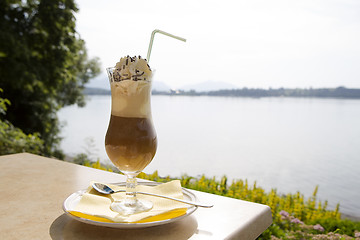 Image showing Iced coffee in summertime