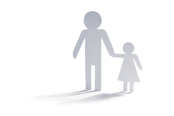 Image showing Single father with daugther