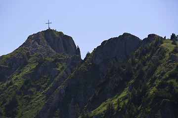 Image showing Panorama view to Bavarian Alps