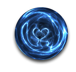 Image showing crystal ball heart