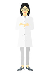 Image showing Female laboratory assistant.