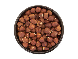 Image showing Hazelnuts in a bowl