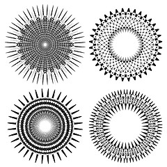 Image showing Set of Circle Geometric Ornaments