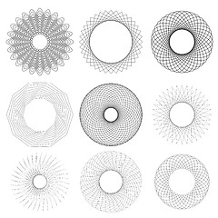 Image showing Set of Circle Geometric Ornaments