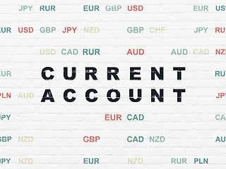 Image showing Currency concept: Current Account on wall background