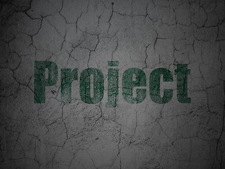 Image showing Finance concept: Project on grunge wall background
