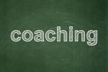Image showing Education concept: Coaching on chalkboard background