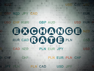 Image showing Banking concept: Exchange Rate on Digital Paper background