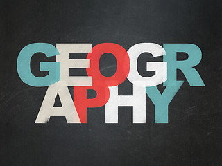 Image showing Education concept: Geography on School Board background