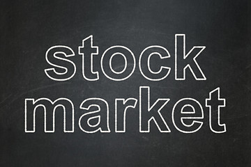 Image showing Finance concept: Stock Market on chalkboard background