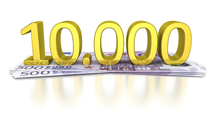 Image showing 500 Euro banknotes