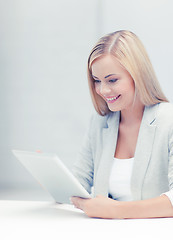 Image showing woman with tablet pc