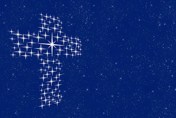 Image showing cross in stars