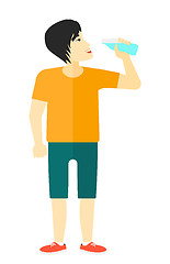 Image showing Man drinking water.