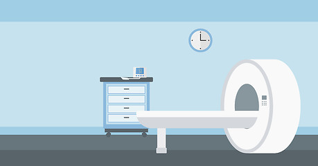 Image showing Background of hospital room with MRI machine.