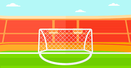 Image showing Background of soccer stadium.