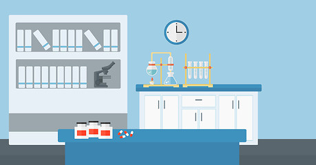 Image showing Background of laboratory interior.