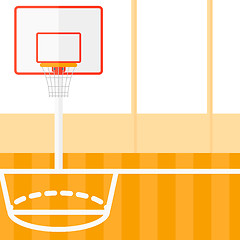 Image showing Background of basketball court.