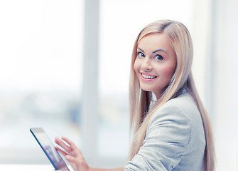 Image showing woman with tablet pc