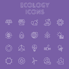 Image showing Ecology icon set.