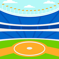 Image showing Background of baseball stadium.