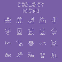 Image showing Ecology icon set.