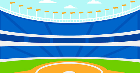 Image showing Background of baseball stadium.