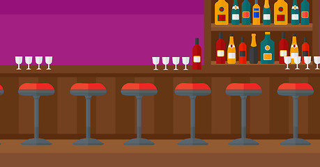 Image showing Background of bar counter.