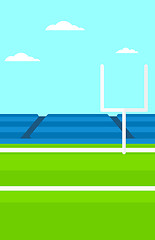 Image showing Background of rugby stadium.