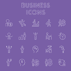 Image showing Business icon set.