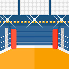 Image showing Background of boxing ring.