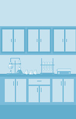 Image showing Background of laboratory interior.