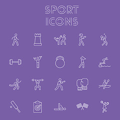 Image showing Sport icon set.