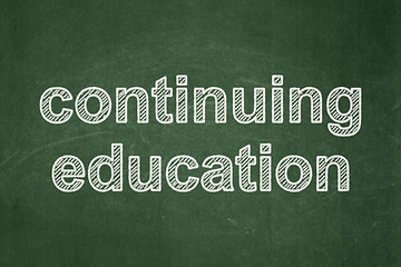 Image showing Education concept: Continuing Education on chalkboard background