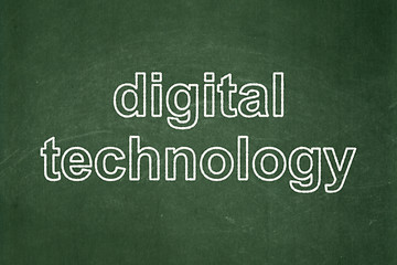 Image showing Information concept: Digital Technology on chalkboard background