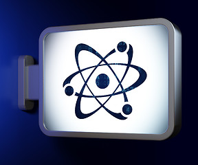 Image showing Science concept: Molecule on billboard background