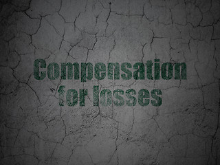 Image showing Banking concept: Compensation For losses on grunge wall background