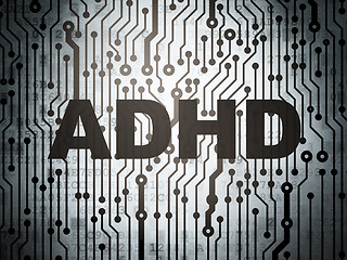 Image showing Medicine concept: circuit board with ADHD