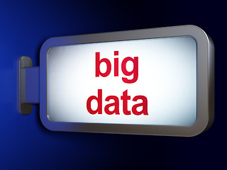 Image showing Information concept: Big Data on billboard background