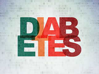 Image showing Health concept: Diabetes on Digital Paper background