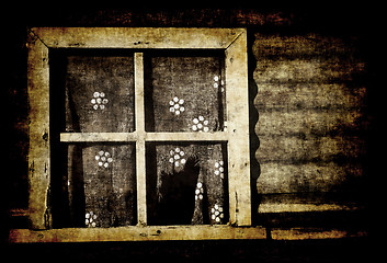 Image showing old grunge window